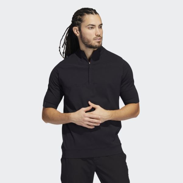 Pull Pull Quart De Zip Primeknit Adidas Noir