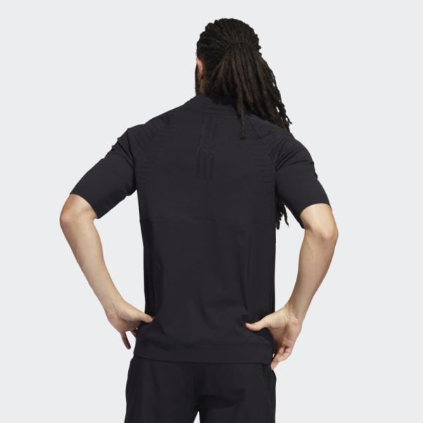 Pull Pull Quart De Zip Primeknit Adidas Noir