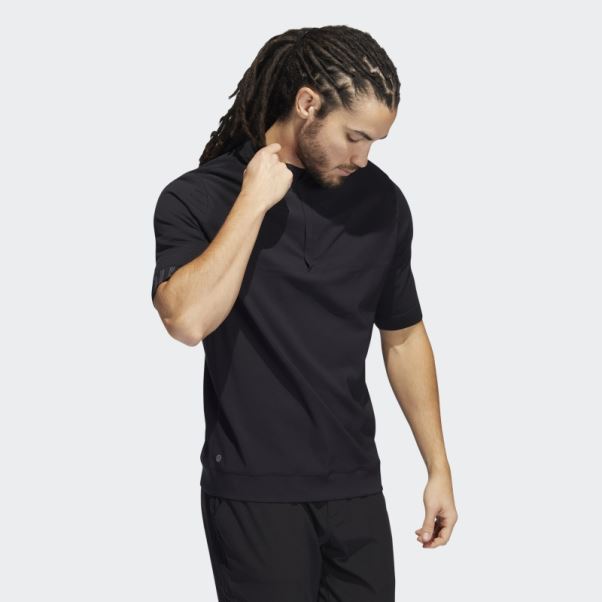 Pull Pull Quart De Zip Primeknit Adidas Noir
