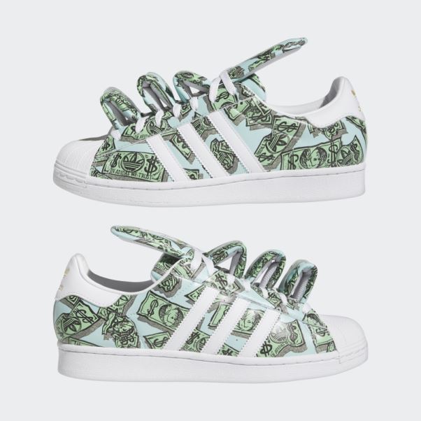 Adidas Jeremy Scott Argent Superstar Chaussures Blanc