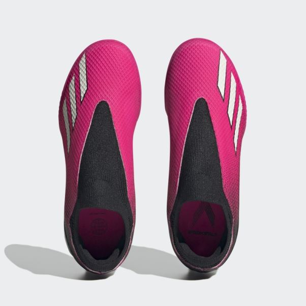 Adidas X Speedportal.3 Turf Sans Lacets Roses