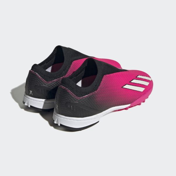 Adidas X Speedportal.3 Turf Sans Lacets Roses