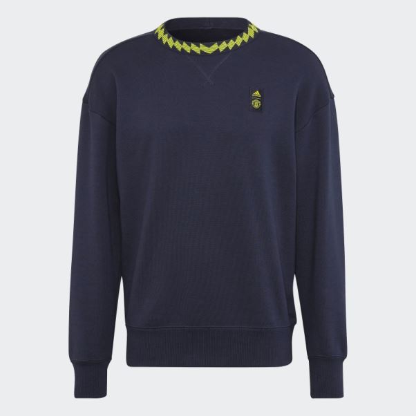 Adidas Manchester United Lifestyler Crew Sweat Encre