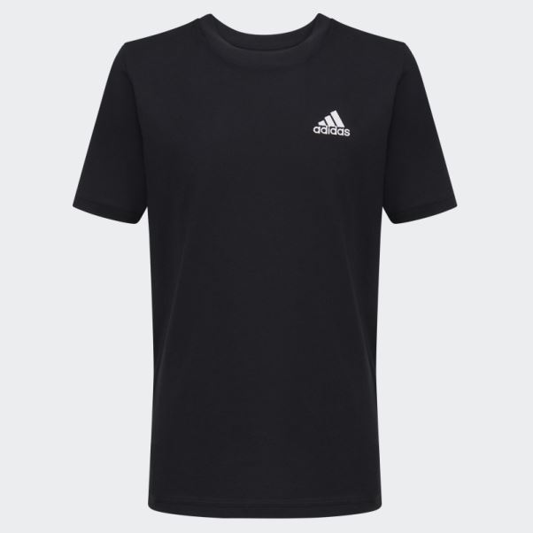 Tee Shirt Logo Emb Essentiel Adidas Noir