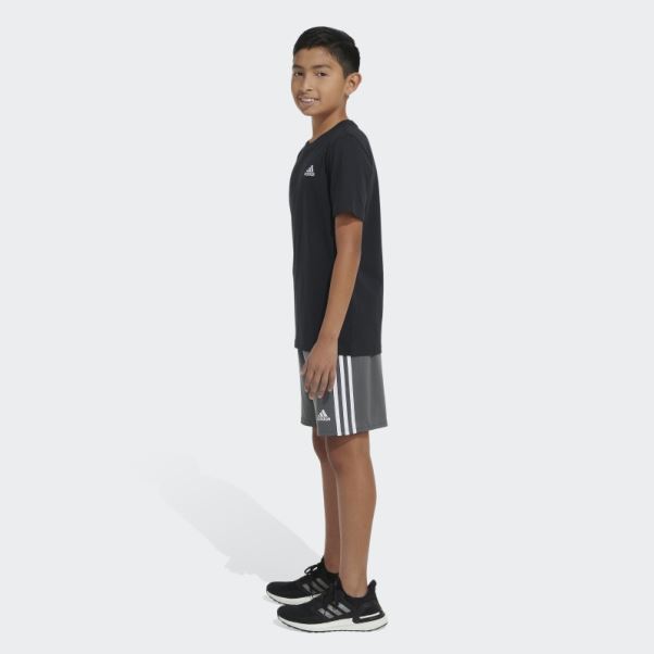 Tee Shirt Logo Emb Essentiel Adidas Noir
