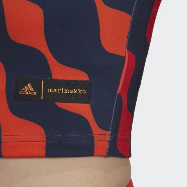 Débardeur Orange Mode Adidas X Marimekko Train Icons Print