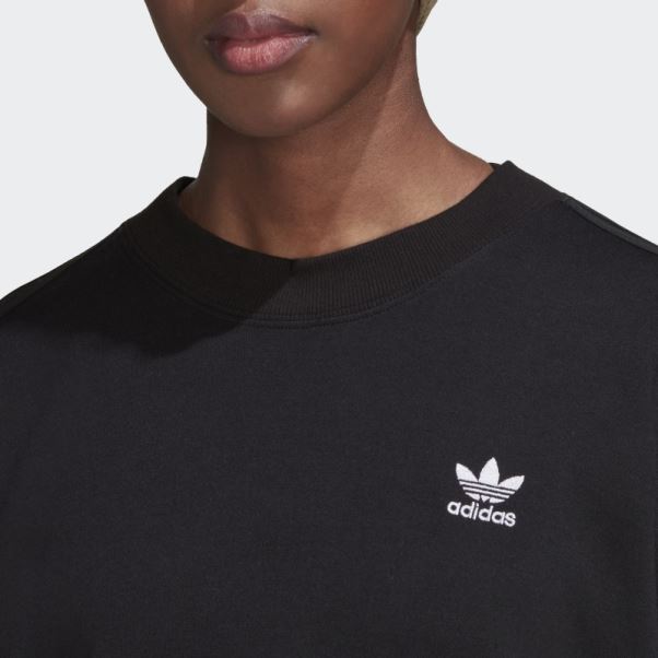 Sweat Ras Du Cou à Lacets Always Original Noir Adidas