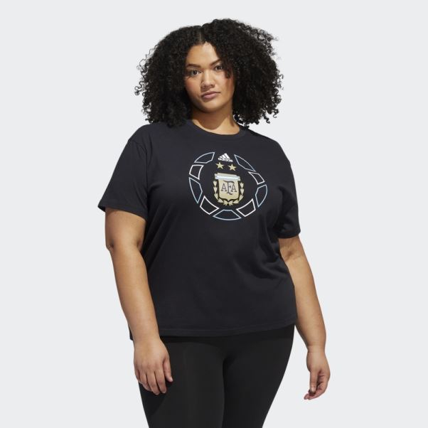 T-shirt Oversize Coupe Du Monde Argentine (taille Plus) Adidas Noir