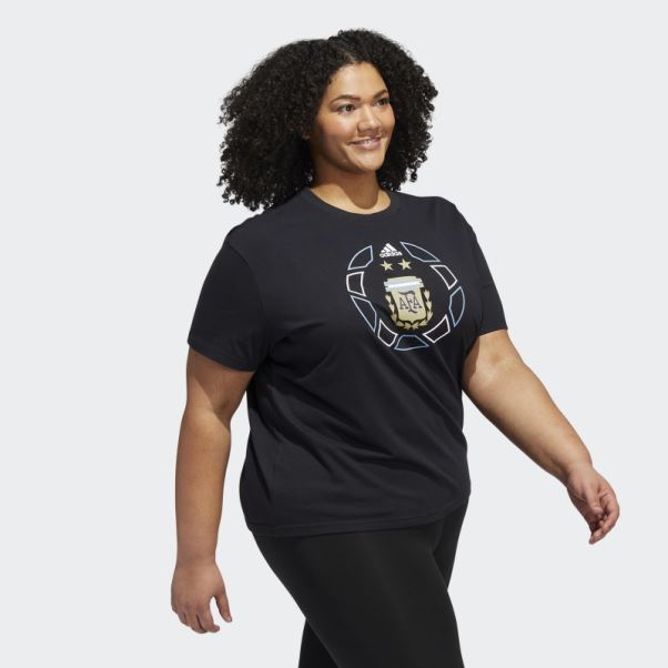 T-shirt Oversize Coupe Du Monde Argentine (taille Plus) Adidas Noir