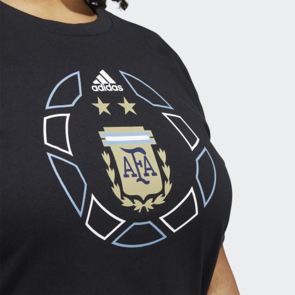 T-shirt Oversize Coupe Du Monde Argentine (taille Plus) Adidas Noir