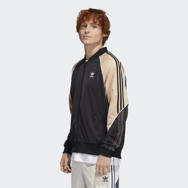 Veste De Survêtement Tricot Sst Noir Adidas