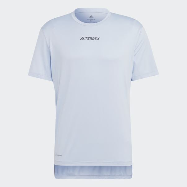 T-shirt Adidas Terrex Multi Bleu Aube
