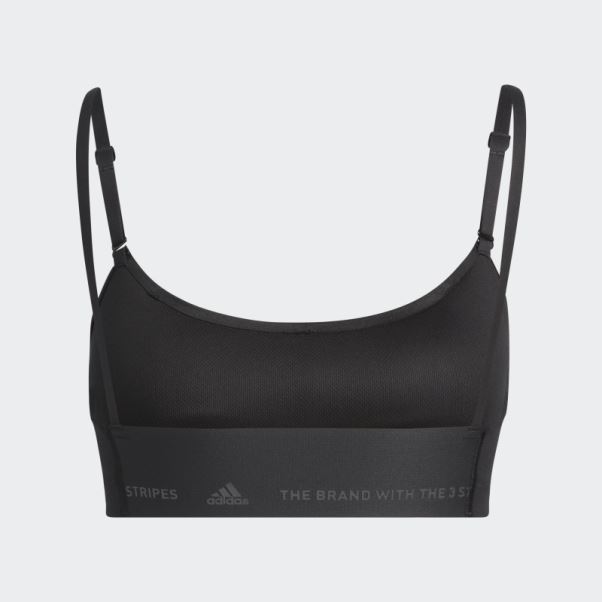 Soutien-gorge à Maintien Léger Adidas Yoga Studio Noir Fashion