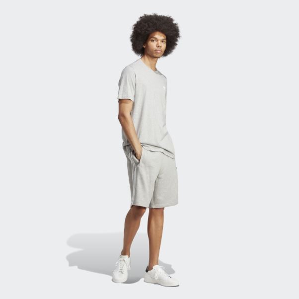 T-shirt Essentiel Trèfle Gris Moyen Adidas