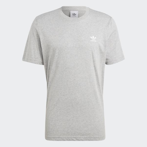 T-shirt Essentiel Trèfle Gris Moyen Adidas