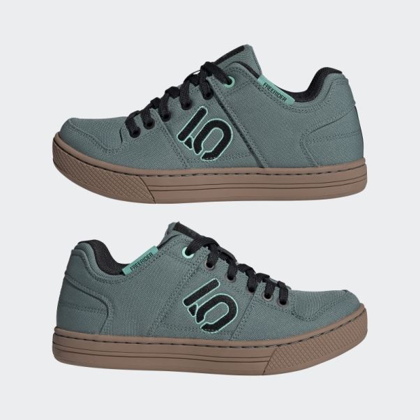 Chaussures De Vélo De Montagne En Toile Five Ten Freerider Hazy Emerald Adidas