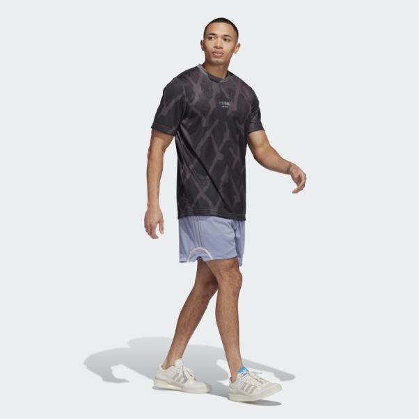 Short De Basketball Violet Argent Adidas