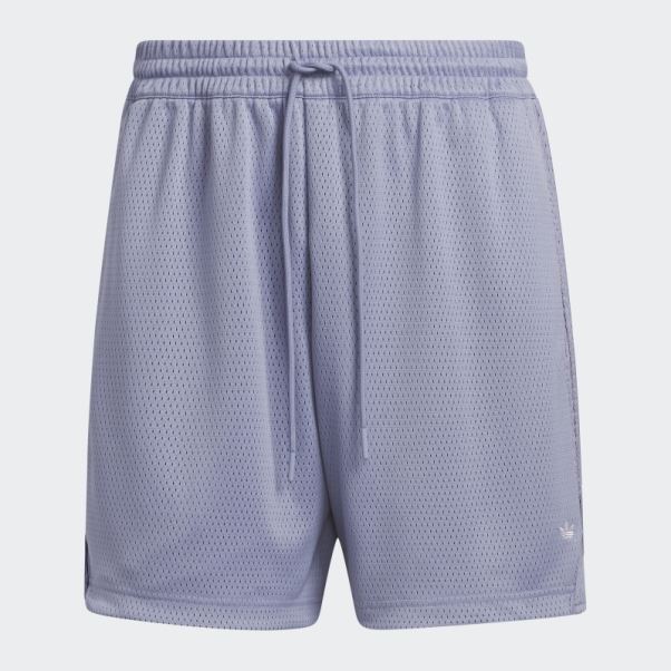 Short De Basketball Violet Argent Adidas