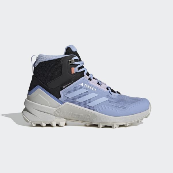 Chaussures De Randonnée Bleu Terrex Swift R3 Mid Gore-tex Adidas