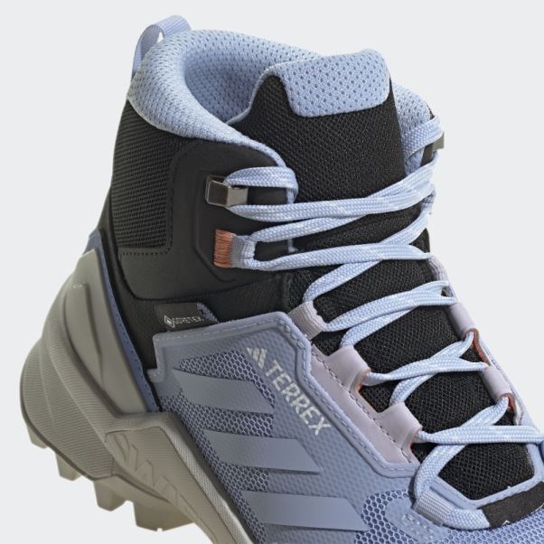 Chaussures De Randonnée Bleu Terrex Swift R3 Mid Gore-tex Adidas