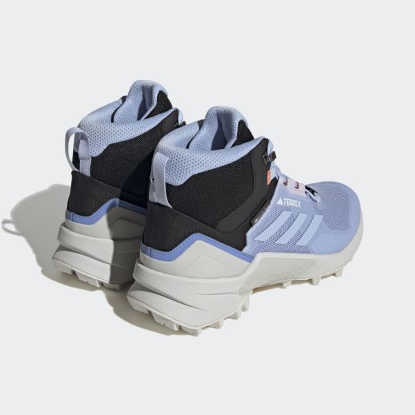 Chaussures De Randonnée Bleu Terrex Swift R3 Mid Gore-tex Adidas