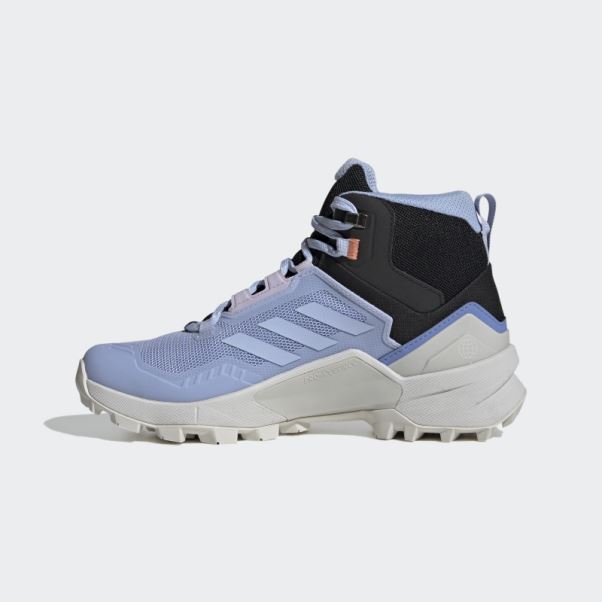 Chaussures De Randonnée Bleu Terrex Swift R3 Mid Gore-tex Adidas