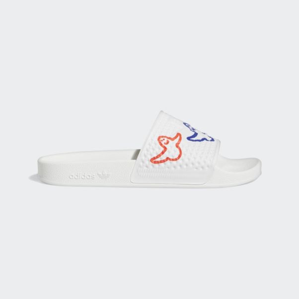 Claquettes Shmoofoil Blanches Adidas
