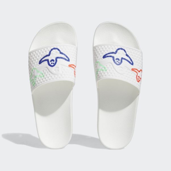 Claquettes Shmoofoil Blanches Adidas