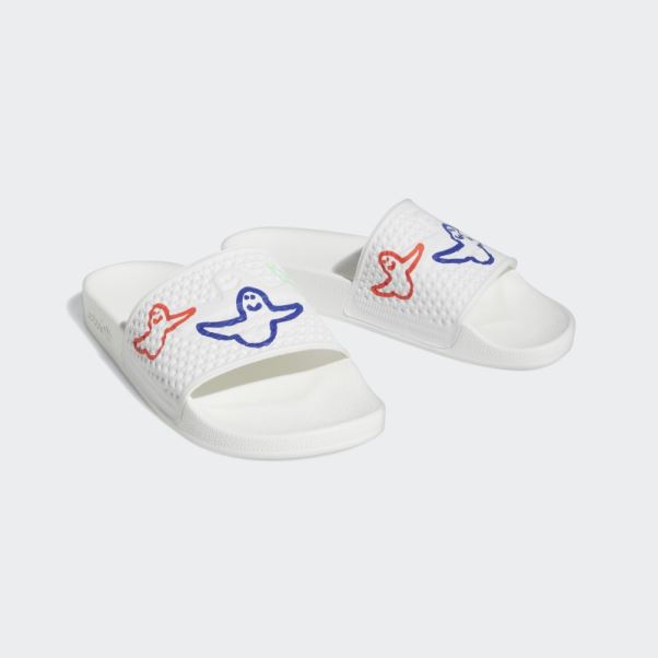 Claquettes Shmoofoil Blanches Adidas
