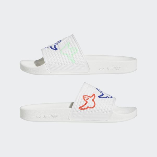 Claquettes Shmoofoil Blanches Adidas