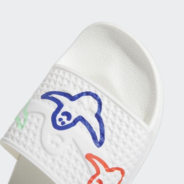 Claquettes Shmoofoil Blanches Adidas