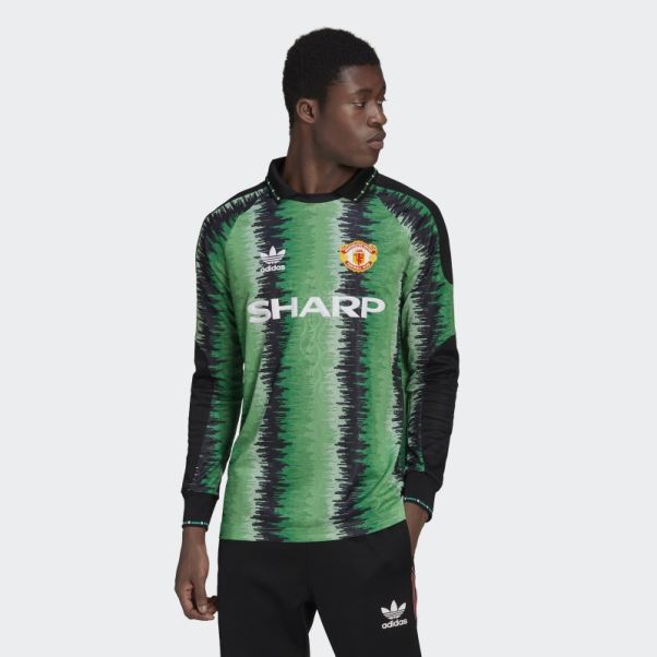 Maillot De Gardien Manchester United 90 Vert St Tropic Adidas