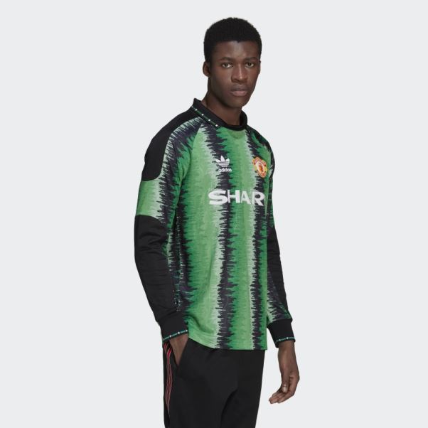 Maillot De Gardien Manchester United 90 Vert St Tropic Adidas