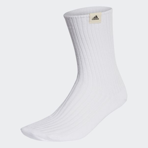 1 Paire De Chaussettes Adidas Best Label Blanches