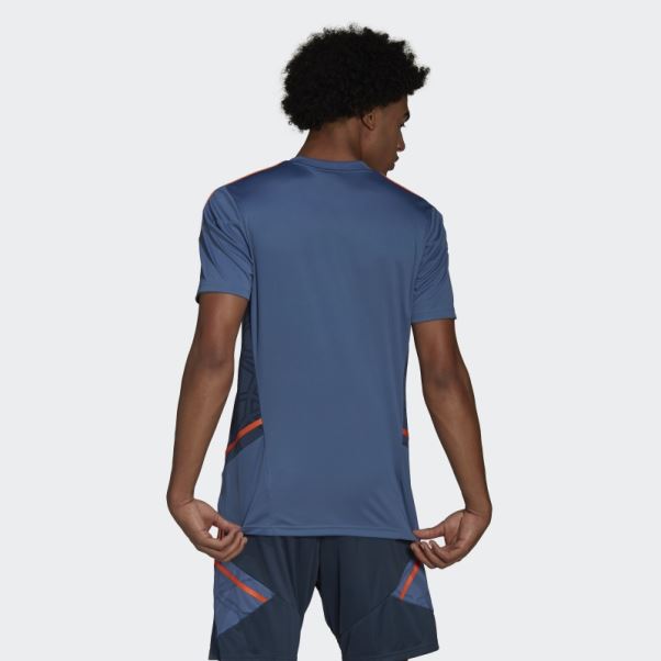 Maillot D'entrainement Manchester United Condivo 22 Bleu Adidas