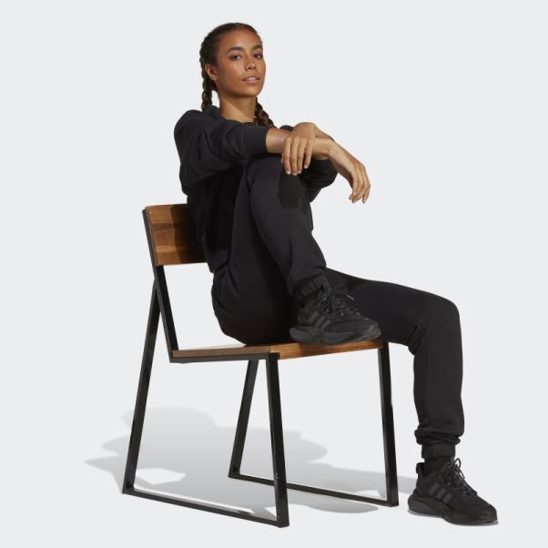Pantalon Adidas Lounge Fleece Noir élégant