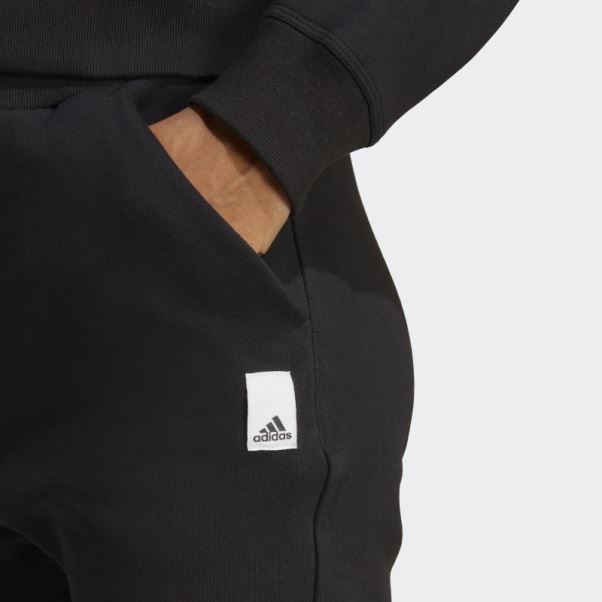 Pantalon Adidas Lounge Fleece Noir élégant