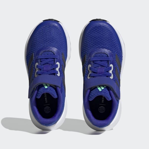 Adidas Runfalcon 3.0 Chaussures à Lacets élastiques Bleues