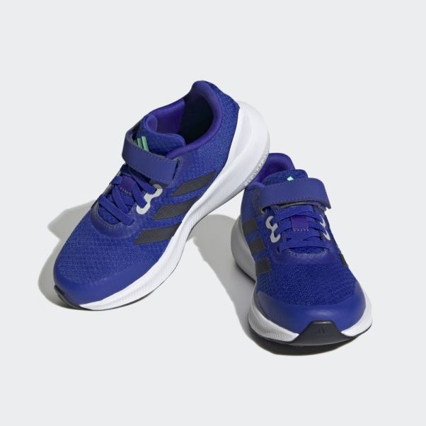 Adidas Runfalcon 3.0 Chaussures à Lacets élastiques Bleues