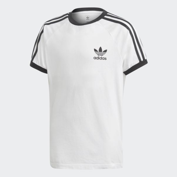 T-shirt 3 Bandes Adidas Blanc