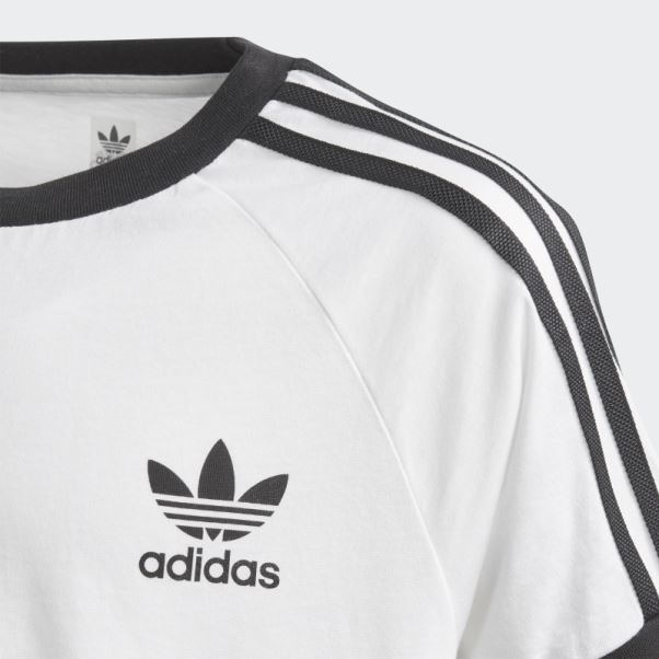 T-shirt 3 Bandes Adidas Blanc
