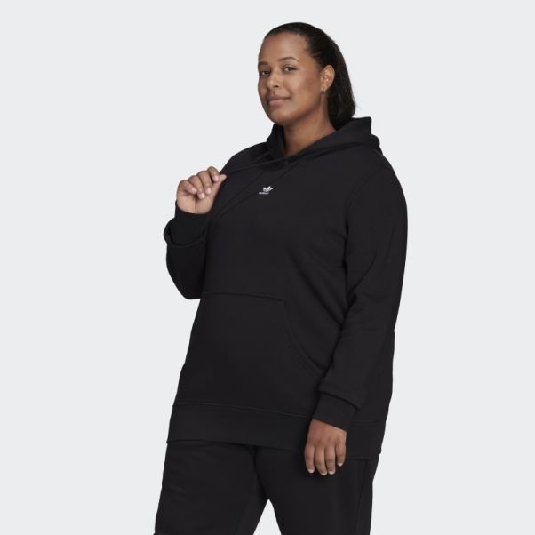 Sweat à Capuche Adicolor Essentials (grande Taille) Noir Adidas