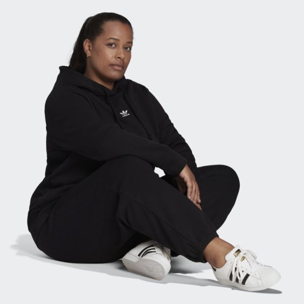 Sweat à Capuche Adicolor Essentials (grande Taille) Noir Adidas