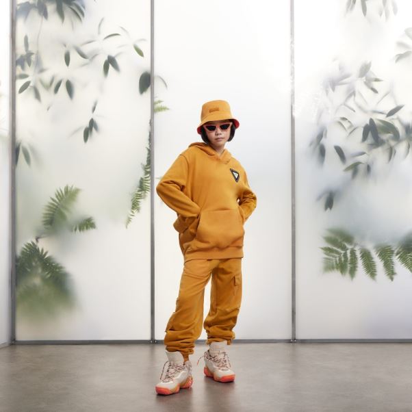 Sweat à Capuche Orange Adidas