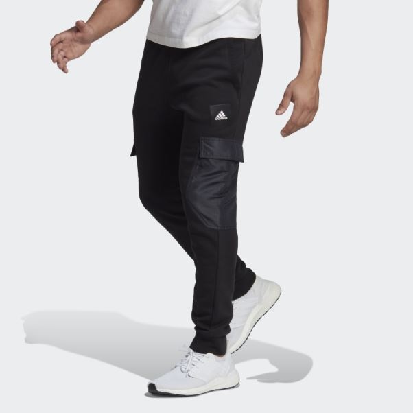 Pantalon Tissé Polaire Adidas Noir