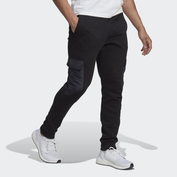 Pantalon Tissé Polaire Adidas Noir