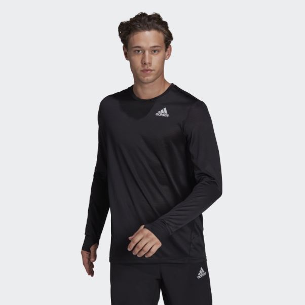 T-shirt à Manches Longues Own The Run Noir Adidas