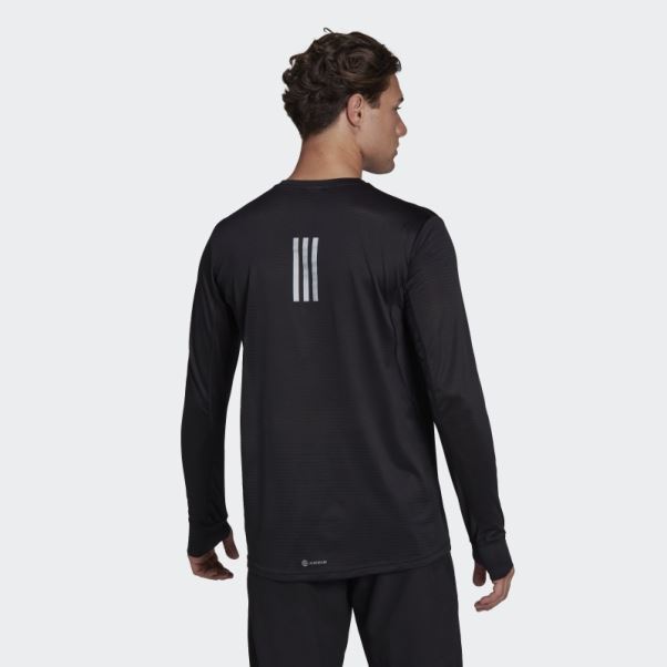 T-shirt à Manches Longues Own The Run Noir Adidas