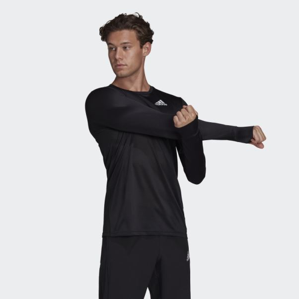 T-shirt à Manches Longues Own The Run Noir Adidas