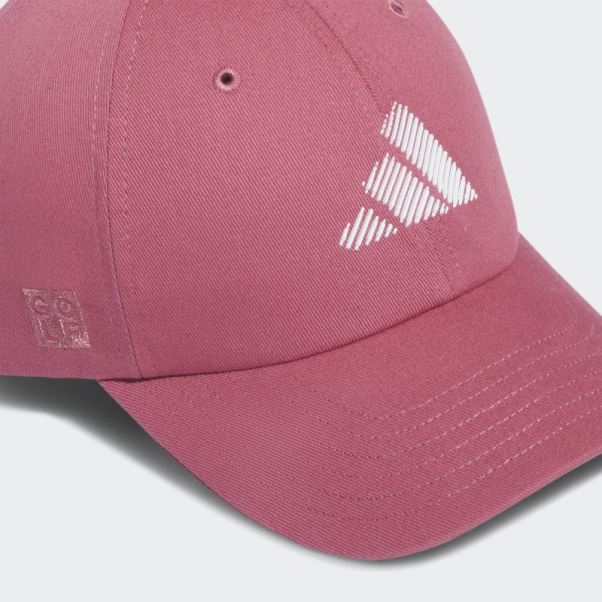 Casquette De Golf Adidas Criscross Rose